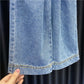 Children's Pants Summer Girls Korean Style Casual Wide Leg Pants Denim Waist Baby Anti-mosquito Casual Pants