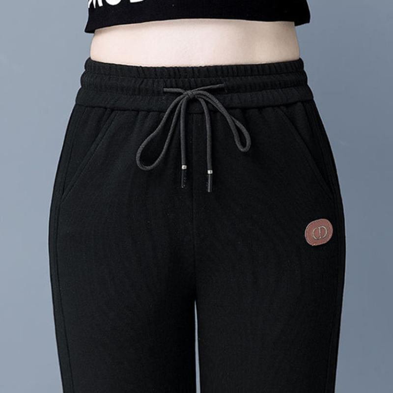 White Sports Pants Women's Spring and Summer Thin Loose Loose Beam Feet Explosion Models Small Pants Ins Tide