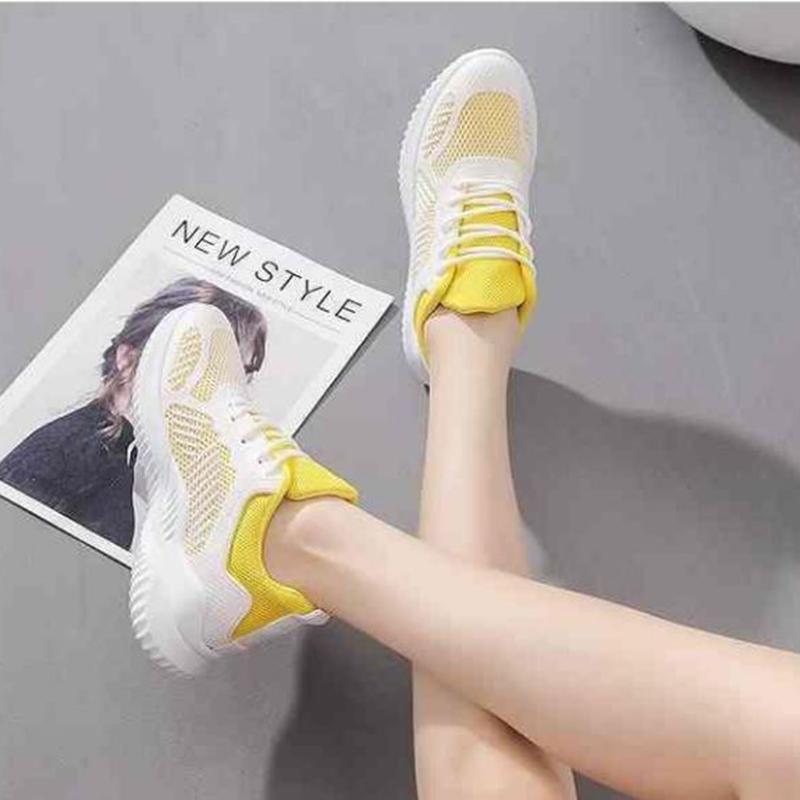 Spring White Shoes Female Students Running Breathable Comfortable Mesh Shoes All-match Casual Sports Shoes