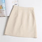 Hip Skirt  Sexy Tight A-line Women High Waist  Short Skirt Knee-length Zipper Elastic Waist Club Casual Home Office
