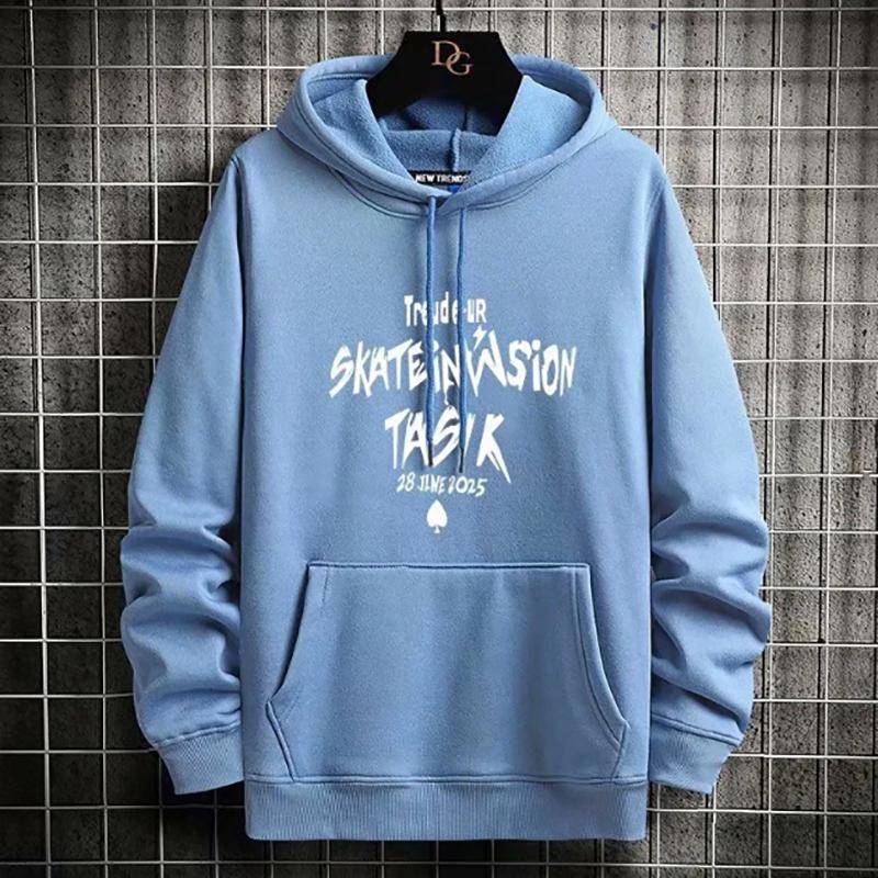 Fleece Sweater Men's Autumn and Winter Sweaters Hooded Loose All-match Pullover Knitted Sweatshirts