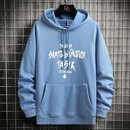 Fleece Sweater Men's Autumn and Winter Sweaters Hooded Loose All-match Pullover Knitted Sweatshirts