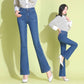 High Waist Bell-Bottom Jeans Slim Fit Denim Women Jeans Push Up High Waist Long Flare Pants Skinny