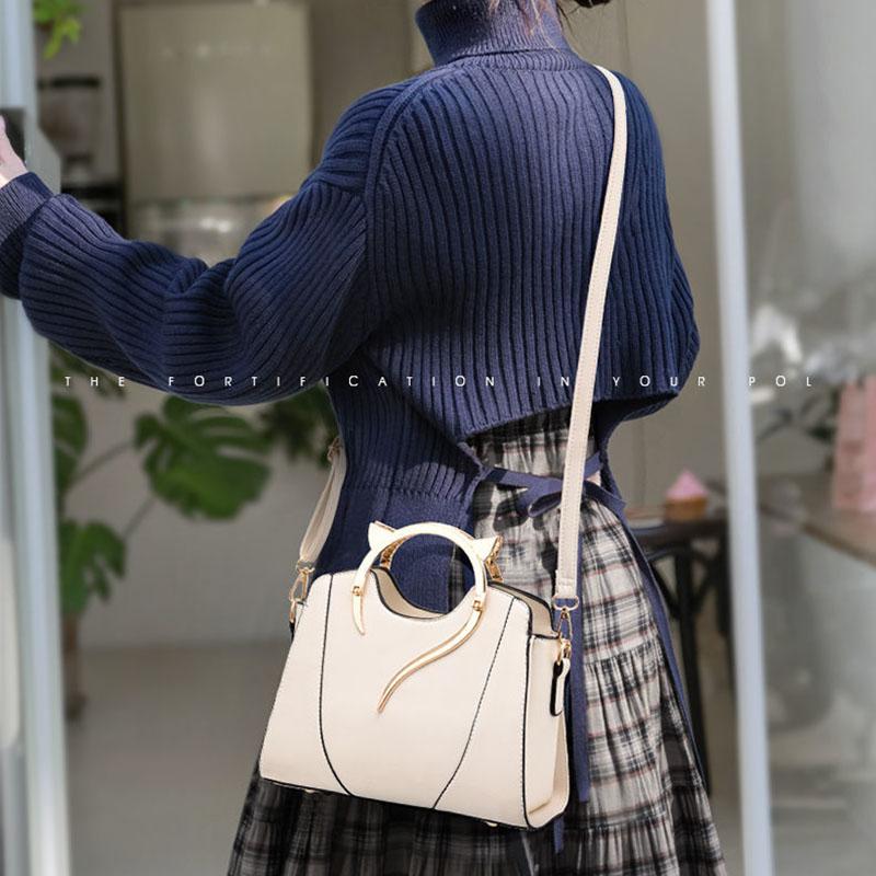 PU Leather Handbags for Women Bags Luxury Top-Handle Bags  European Style Crossbody Bag Large Capacity Personality