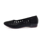 Summer Soft Leather Women's Shoes Mesh Hollow Sandals Soft Bottom Shoes Sandals Casual Shoes Work Shoes Paste Drill Single Shoes