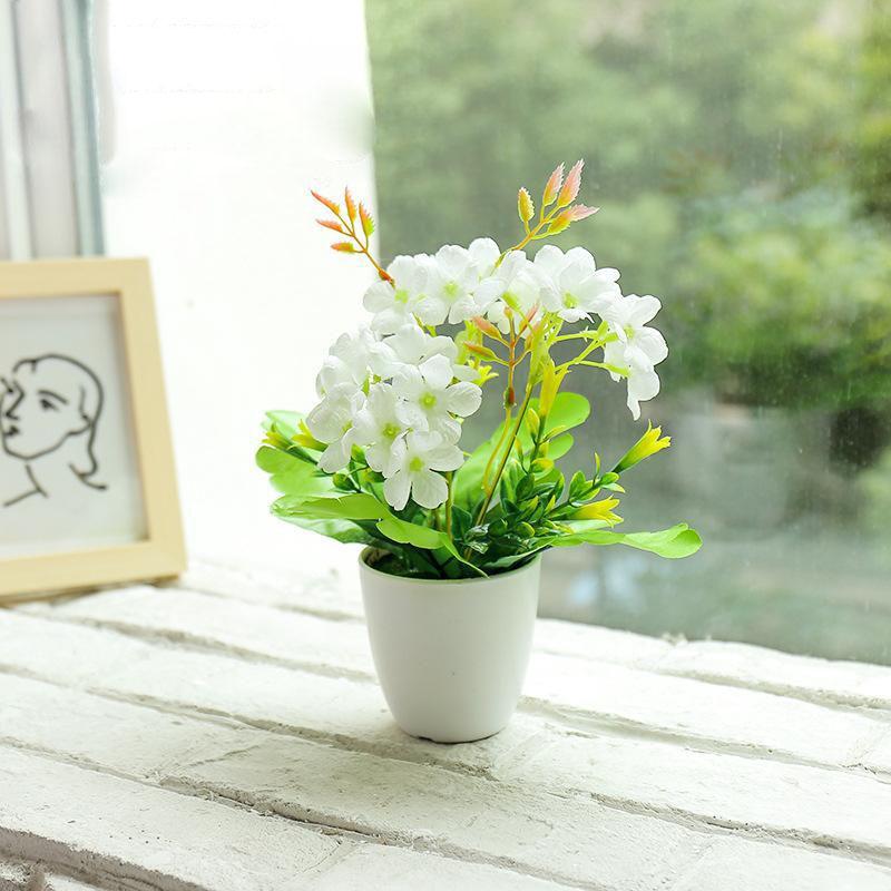 Decoration Indoor Home Dining Table Desk Artificial Flower Simulation Plant Potted Plant Artificial Flower Simulation Flower Bonsai Creative
