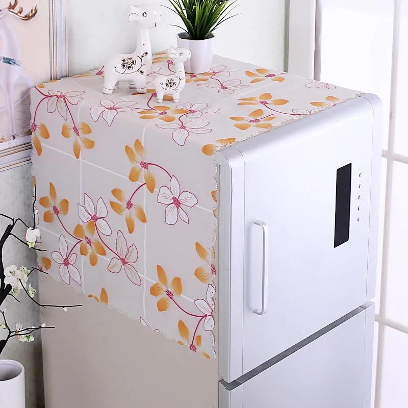 Refrigerator Cover Cloth Dust Cover Single Door Refrigerator Cover Cloth Towel Pvc Simple Waterproof Washing Machine Cover