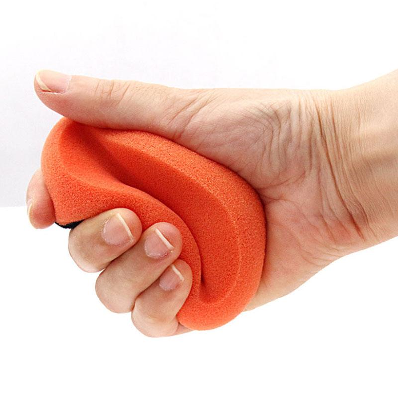 Car Beauty Waxing Sponge with Handle Wool Ball Waxing Plate Car Wash Tool Manual Polishing and Waxing Artifact