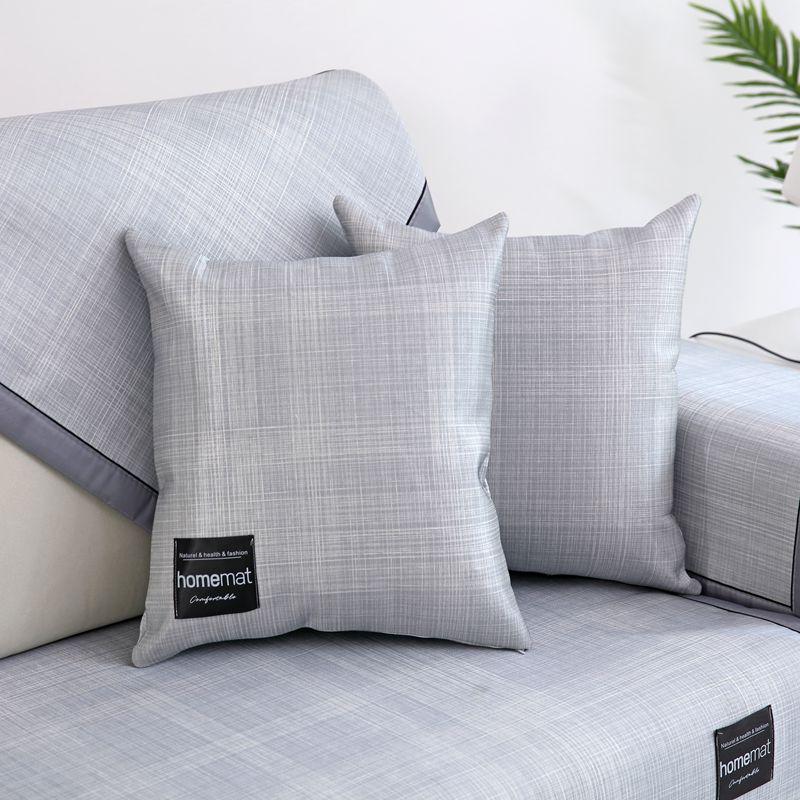 Modern simplicity Ice silk sofa covers Non-slip Couch Cover  Washable Removable Armrest Slipcovers