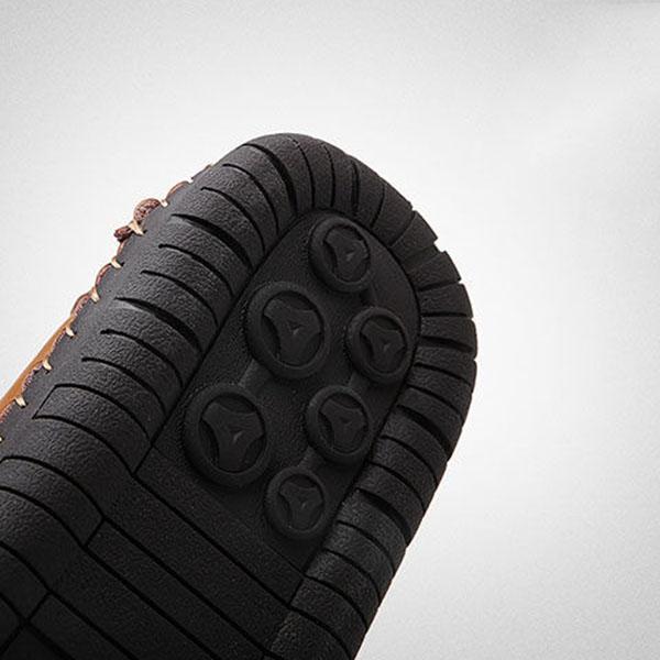 Men's Cowhide Leather Shoes Casual Slip-On Leather Shoes Genuine Leather Men's Shoes Driving Shoes Soft Sole Breathable Loafers