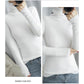 Autumn and Winter New Pile High-neck Woolen  Ladies Slim Tight-fitting Long-sleeved Sweater Base Sweater