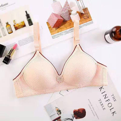Thin Women's Underwear No Steel Ring Gathered Bra Anti-sagging Breast-feeding Gathered Beautiful Back Breathable Sexy Bra