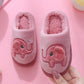 Children's Cotton Slippers for Boys and Girls Autumn Winter Cute Cartoon Thickening Home Fur Slippers