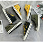 Canvas shoes men's high-top sneakers Korean casual wild tide shoes small dirty orange mid-top shoes