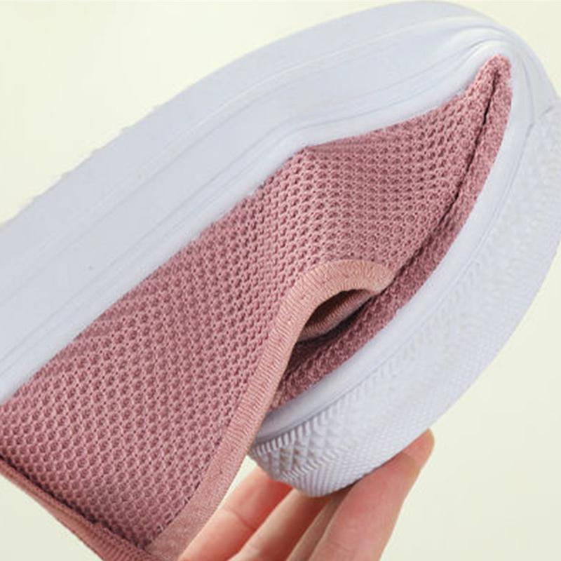 Women's Mesh Shoes Trend All-match One-step Sneakers Breathable Soft Sole Mother's Single Shoes Lazy Shoes Student Shoes