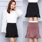 Flounce High Waist Mini Mermaid Skirt Trumpet Elastic Waist Short Female Bottoms Skirt Women Skirts