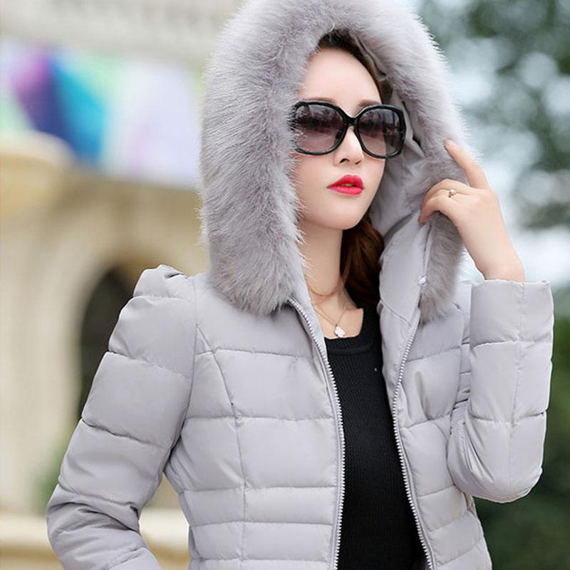 Fake Fur Parkas Women Down Jacket  Winter Jacket Women Thick Snow Wear Winter Coat Lady Clothing Female Jackets Parkas