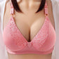 Large Size No Steel Ring Lace Thin Section Gather Sexy Bra Ladies Receive Breast Milk Anti-sagging Underwear Lace Pendant