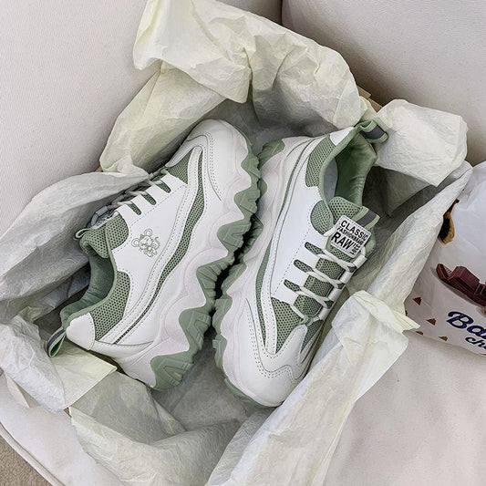 2020 Platform Sneakers Women Spring Dad Shoes Height Increased Casual Shoes Breathing Leisure Shoes