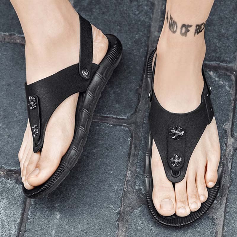 Sandals and Slippers Men's Summer Flip Flops Men's Non-slip Home Wear Men's Sandals Men's Korean Version of The Trend of Social Beach Shoes