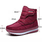 Winter Thick Cotton Shoes Women's High-top Plus Velvet Warmth Thick-soled Snow Boots Short-tube Boots Waterproof and Non-slip