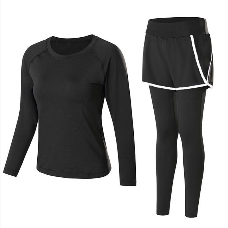 Sports Suit Female Slim Slim Gym Solid Color Running Suit Quick-drying Suit Beginner Yoga Suit Female