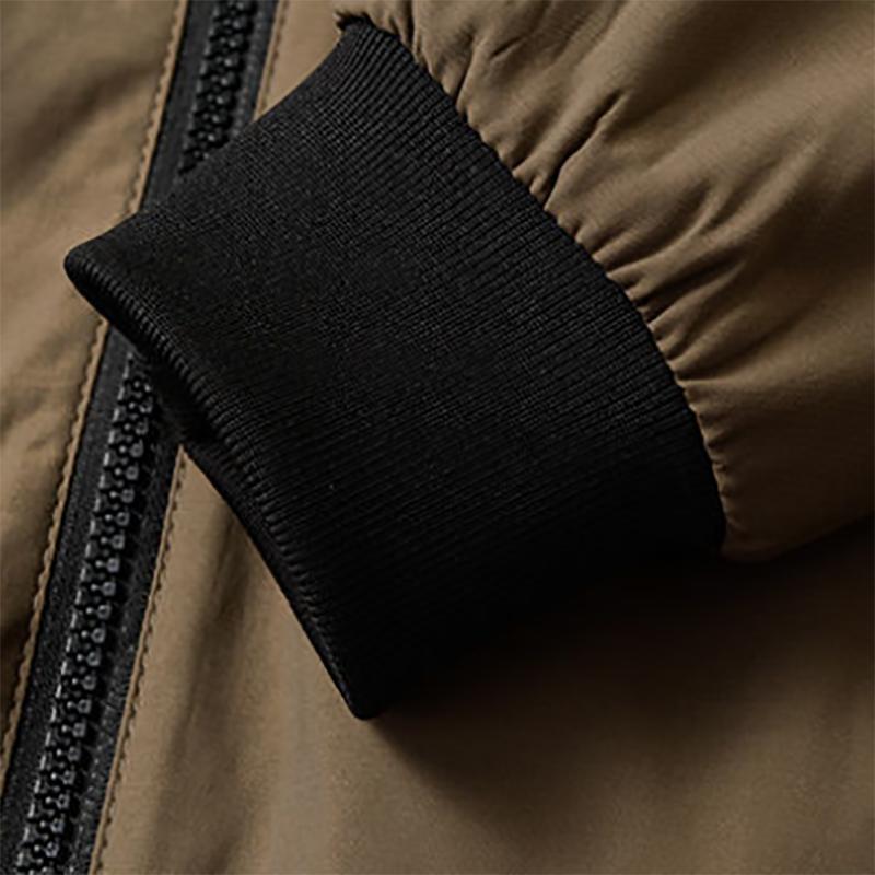 Men's Autumn and Winter Cotton Jacket Plus Velvet Padded Warmth for Young Men Korean Style Slim Jacket