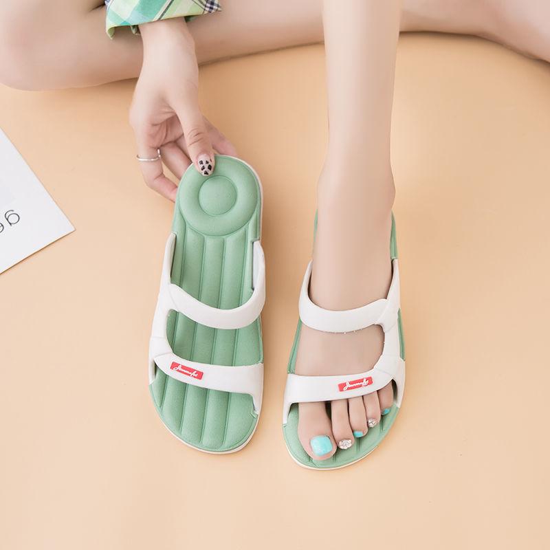 Slippers Women's Outdoor Wear Summer Indoor Slippers Thick-soled Soft-soled All-match Sandals Female Beach Holiday Slippers