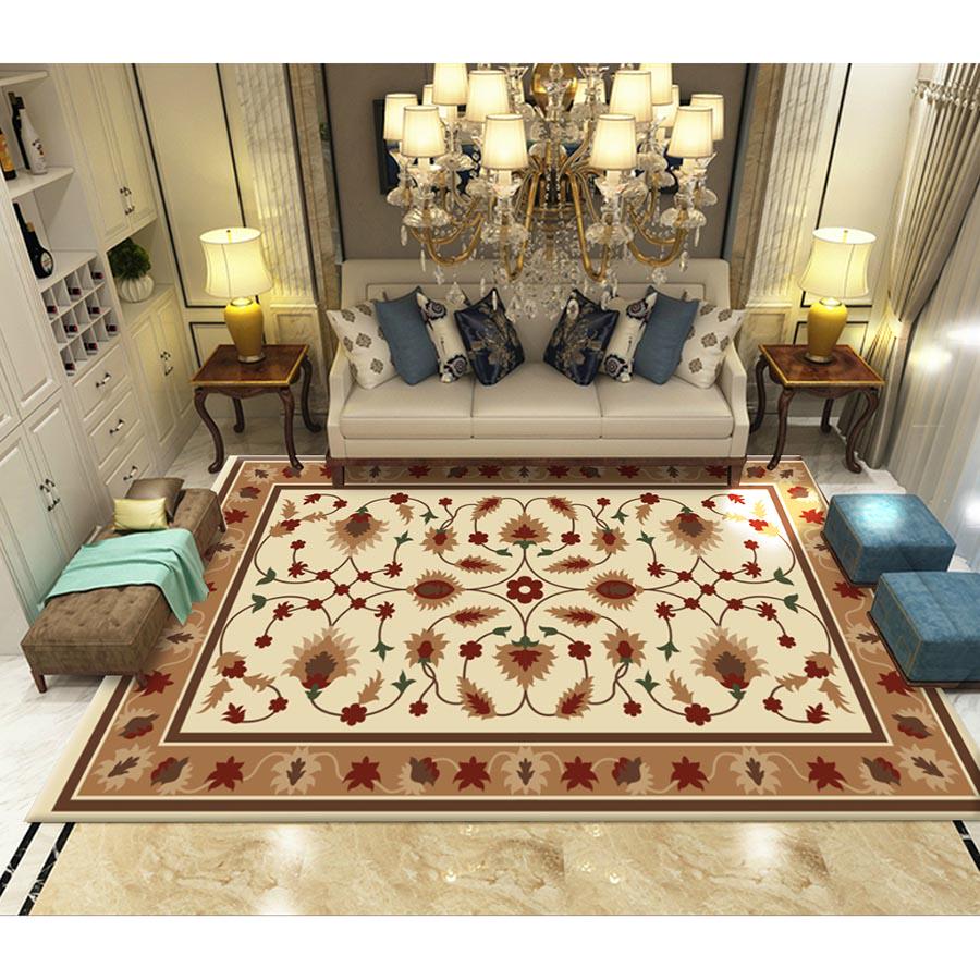 Living Room Carpet European Mat Kids Room Rug Bedroom Mat Soft Area Rug Rectangle Mats