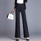 Pants Female Bell Bottom Pants Woolen High Waist Thickening Suit Wide Leg Stretch Straight Trousers
