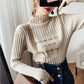 Pofulove Retro Slim Long Sleeve Knit Bottoming Shirt Women's Loose Pullovers Women's Fashion