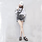 Summer Thick-soled Sandals Women's Outer Wear Flat Denim Velcro Sports Sandals