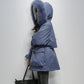 Parkas Women's Mid-length Korean Down Padded Jacket Women's Loose and Thick Large Fur Collar Padded Jacket