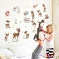 Sika deer cabinet closet refrigerator door room background decoration removable stickers