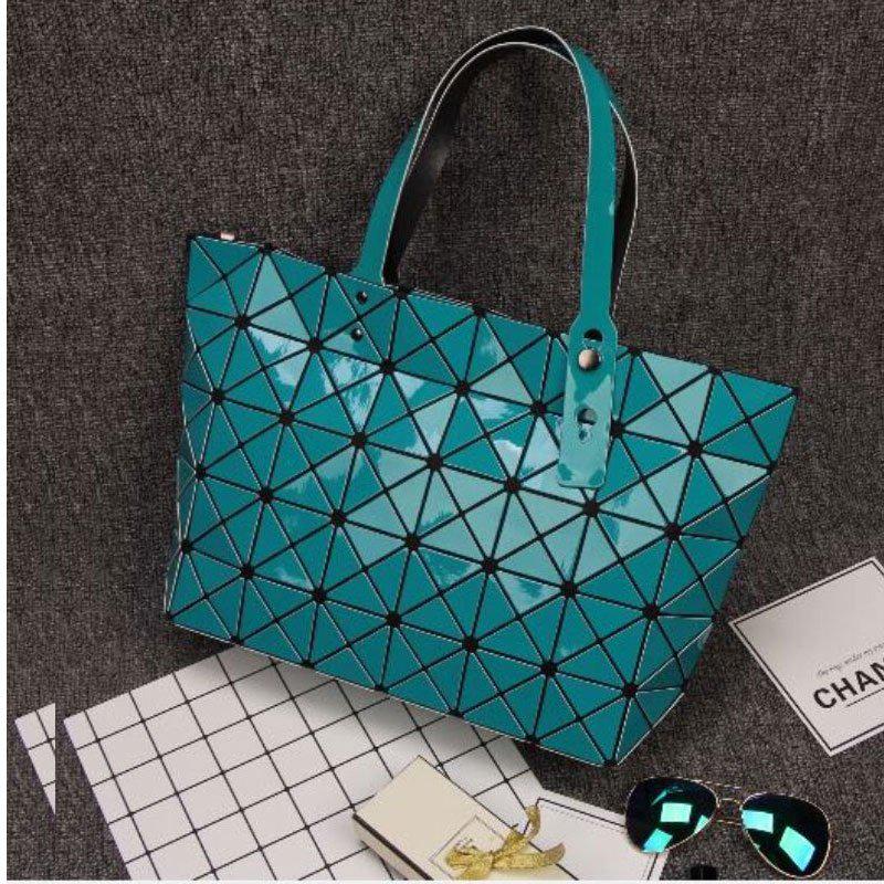 Hologram Bag Women Geometric Chain Crossbody Bag Laser Silver Handbag Luxury Handbags for Girls