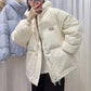 Korean Fashion All-match Casual Hooded Niche Down Jacket Women Short Thick Bread Jacket
