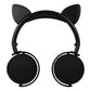 Cat Ear Little Evil Antler Noise Reduction Headphone Bluetooth 5.0 Young People Kid Headset with Mic