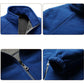 Middle-aged Men's Plus Size Jacket Autumn and Winter Thickened Fleece Jacket Dad Wear Fleece Sports Casual Jacket