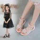 Girls' Roman Shoes  Summer Sandals  Princess Shoes  Korean Version  Children's Soft-soled Open-toed Beach Shoes