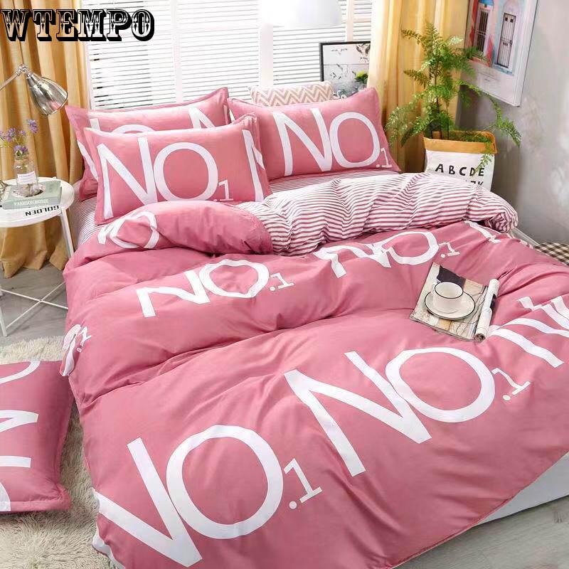 Home Textile Bedding Sets Duvet Cover Bed Sheet Pillow 4pcs Warm