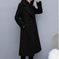 Thickening and Cotton Popular Brown Woolen Coat Women's Mid-length Korean Version Was Thin Autumn and Winter Coat