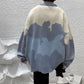 Autumn and Winter Thick Round Neck Sweater Men's Loose Jacket  Warm and Comfortable Knitted Sweater Clothes