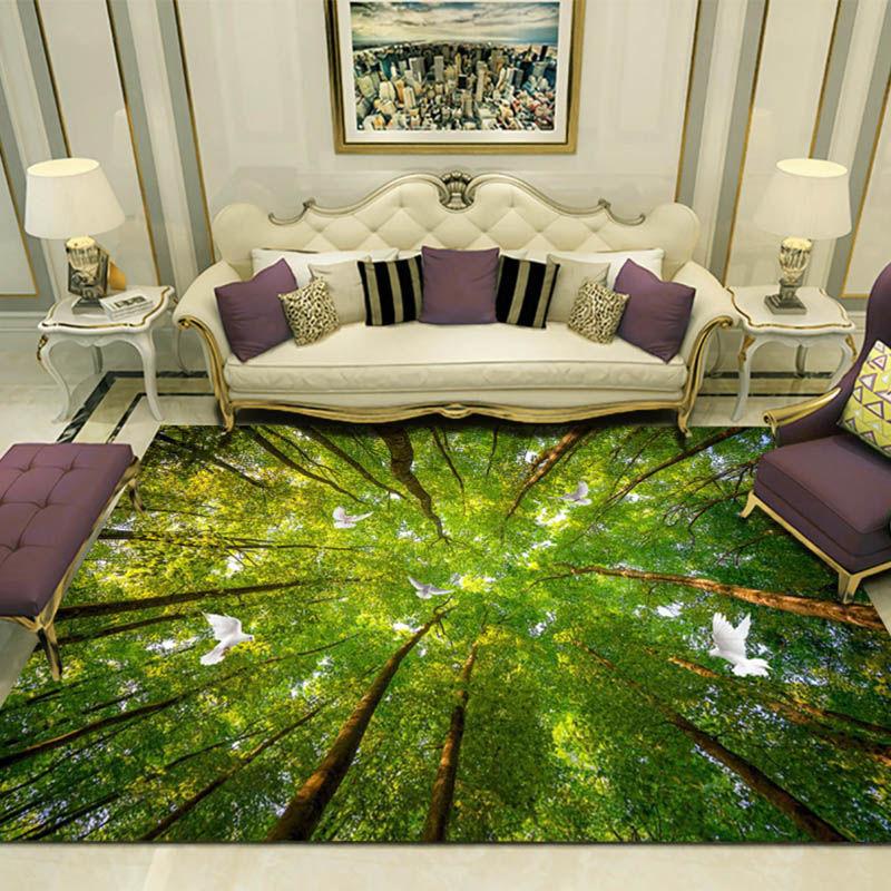 3D Carpet Floor Mats Bedroom Living Room Door Stepping Mats Home Door Mats Door Coffee Table Mat European Style
