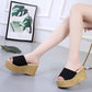 Light-soled Sandals  Slippers Women’s Summer Fashion Outdoor Korean Style Sponge Cake Sole Thick-soled Slope-heeled Sandals
