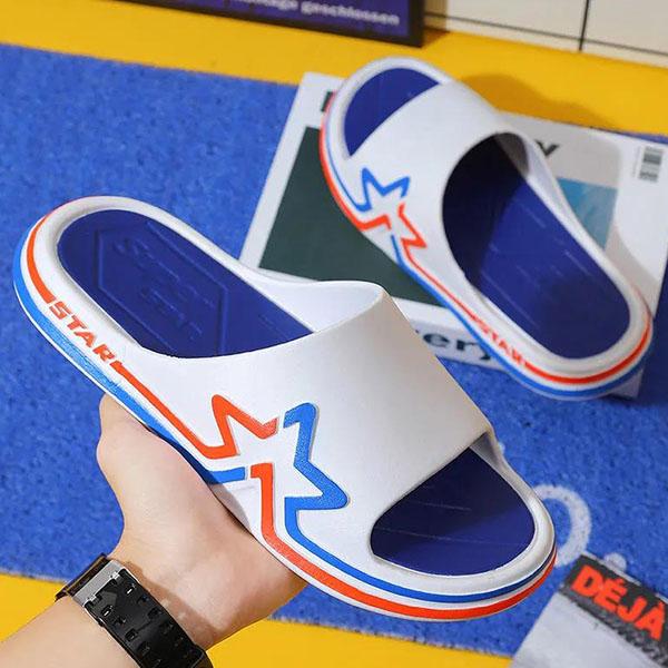 Men's Spring Large Size Indoor Soft Sole Flat Slippers Summer Outdoor Thick Heel Beach Sports Slippers