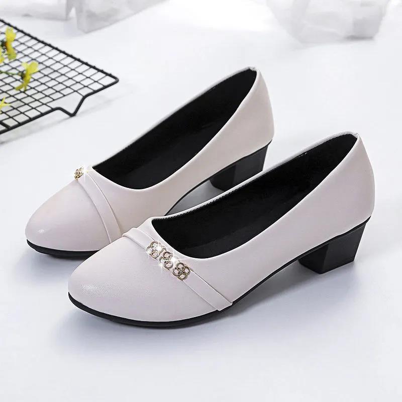 Ladies Moccasins Casual Shoes Flats Slip-On Comfort Flats Loafers Belt Buckle Decorations