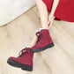 Winter Women's Artificial Plush Sneakers Waterproof Non-slip and Warm High-top Shoes