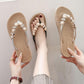 Ladies Sandals and Slippers Fashion Decoration Flip-Flops All-match Outer Wear Beach Flats