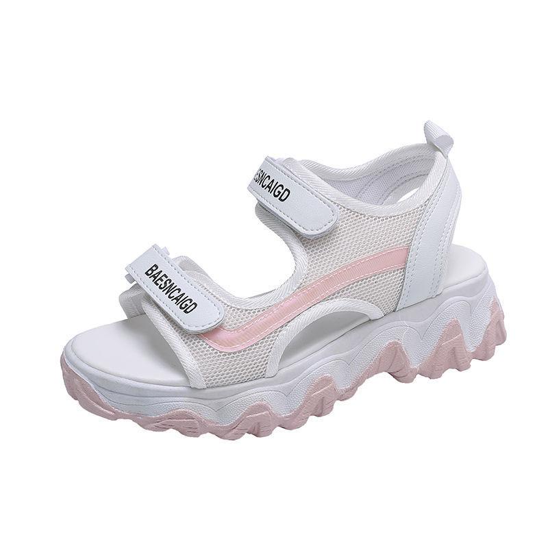 Summer Thick-soled Sports Sandals for Female Students Flat-bottomed All-match Sandals