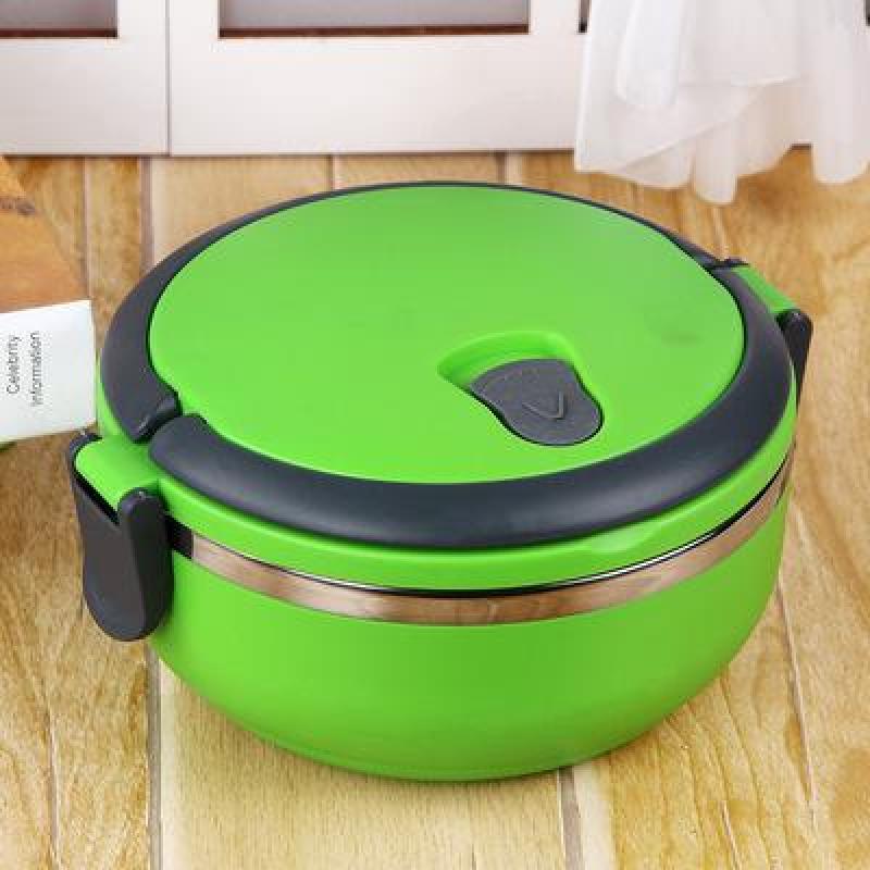 Thermal Insulated Lunch Box Picnic Storage Mess Tin Food Picnic Container Stainless Steel Single-layer